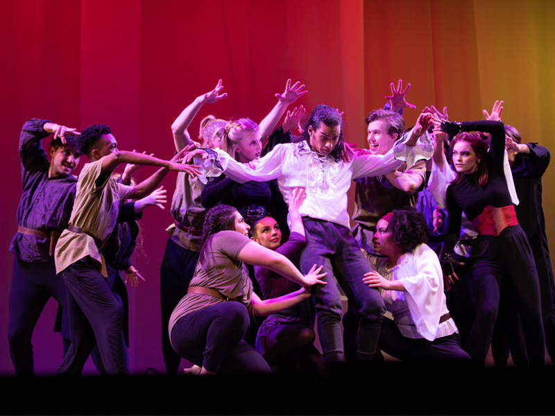 Students perform Pippin at Wilner Auditorium