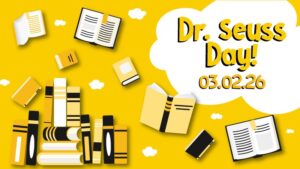 Image is a graphic with the title of the event, the date, and books used a graphics elements.