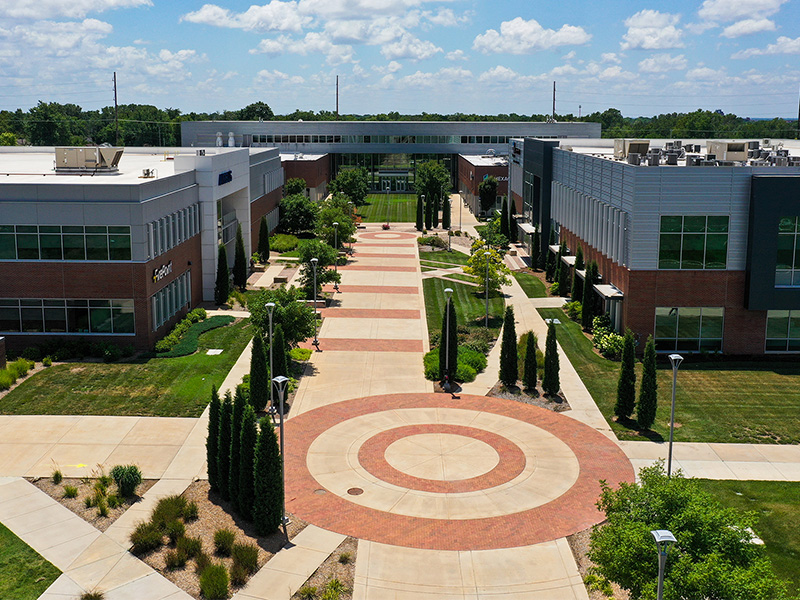 Overhead view of Wichita State's Innovation Campus