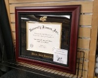 Diploma frame
