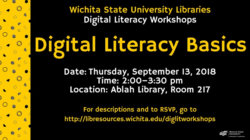 Library Workshop Sept. 13, 2018