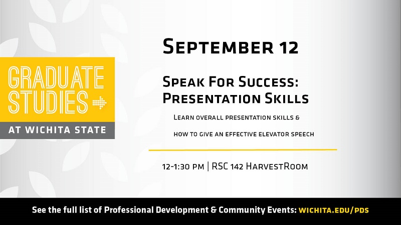 Grad School event Sept. 12, 2018