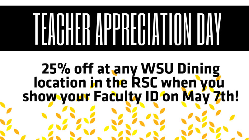 Teacher Appreciation Day May 7, 2019