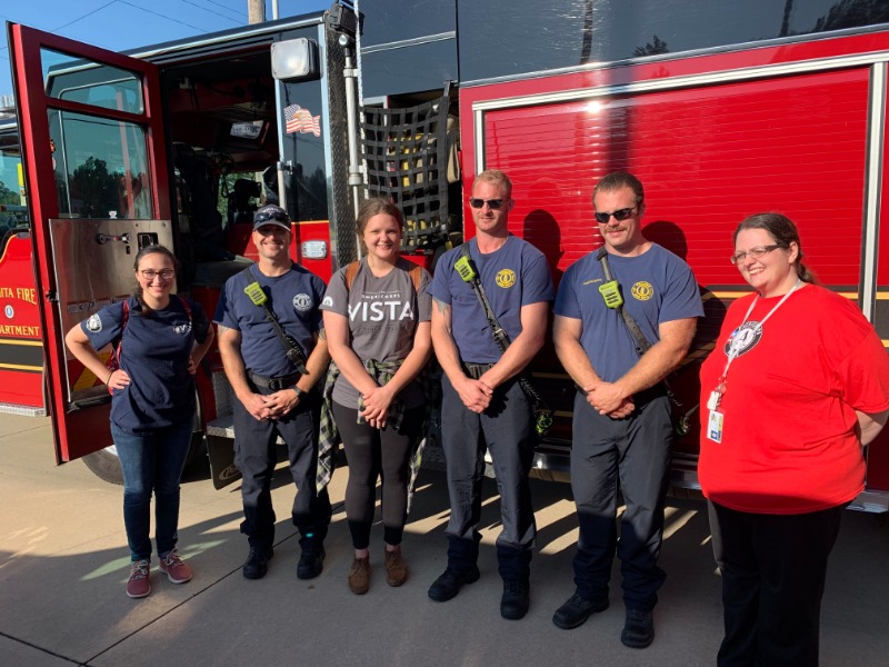 VISTA and firefighters