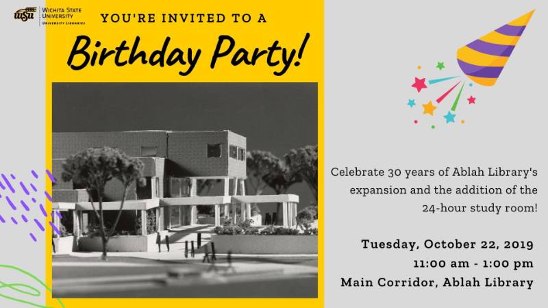 Study room birthday party Oct. 22, 2019