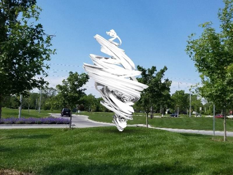 Aycock Sculpture installation