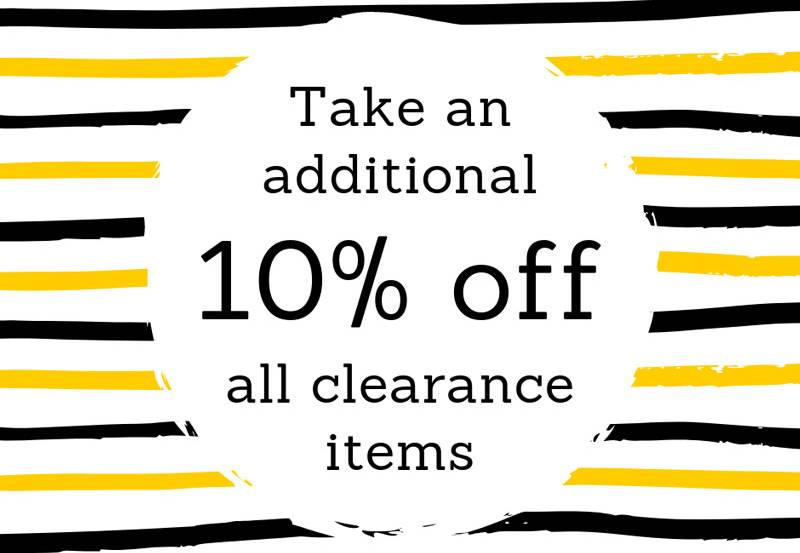Discount on clearance items