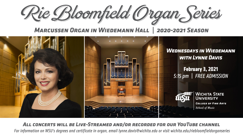 Wednesdays in Wiedemann with Lynne Davis takes place on February 3, 2021 at 5:15 pm