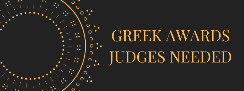 Fraternity and Sorority Life Seeking Award Judges Fraternity and Sorority Life Seeking Award Judges